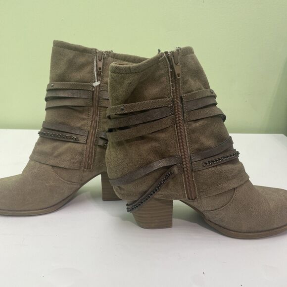 Jelly Pop Nita Sand Distress Boots Sz 8 - Picture 2 of 4